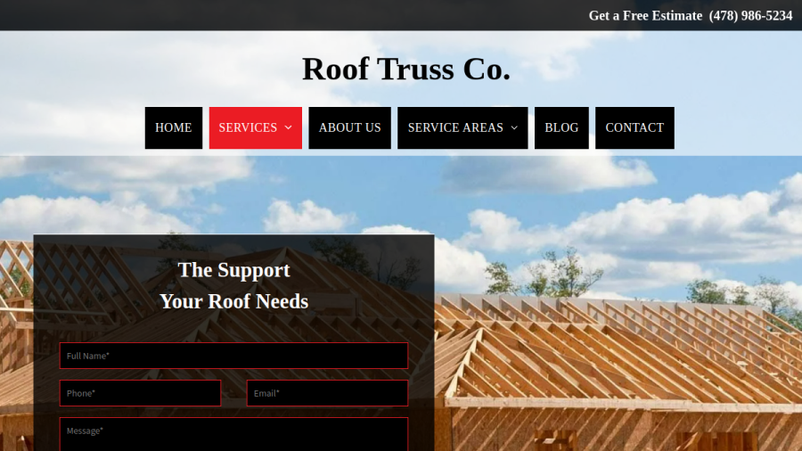Roof Truss Co website