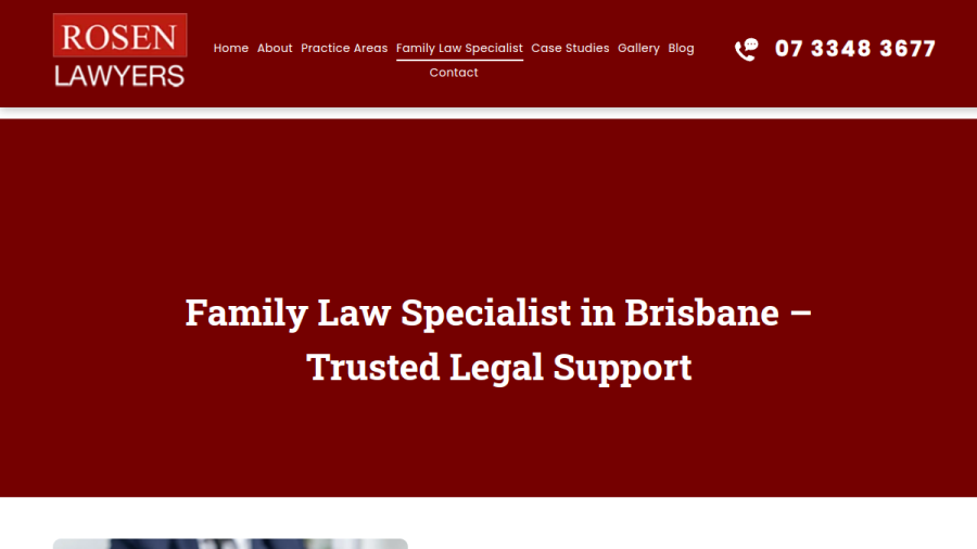 Rosen Lawyers website