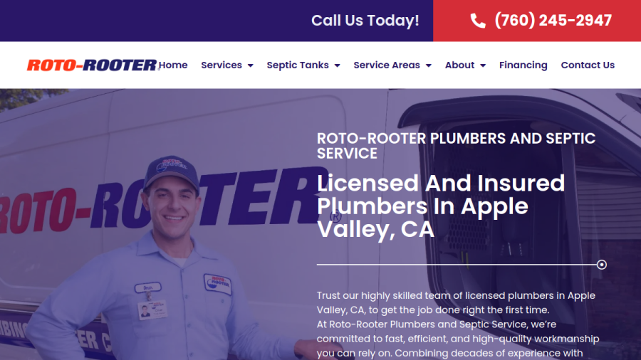 Roto-Rooter Plumbers and Septic Service website
