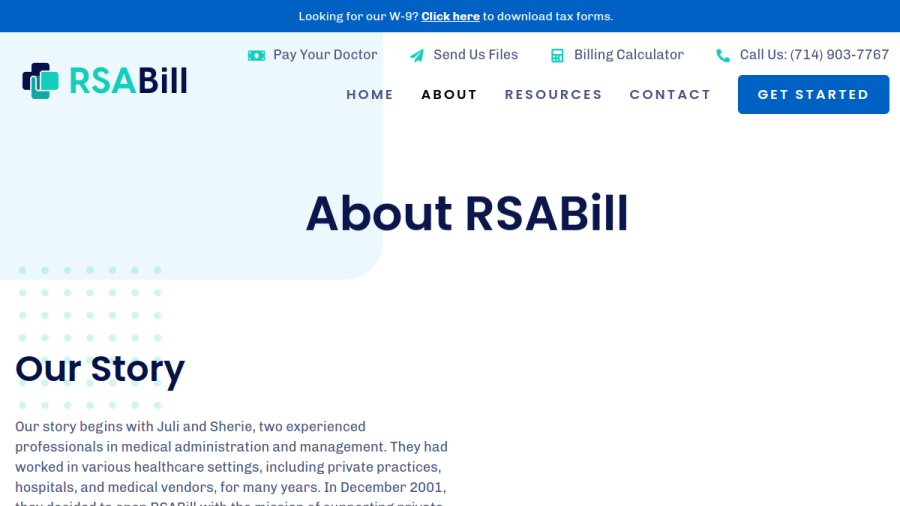RSABill Inc website