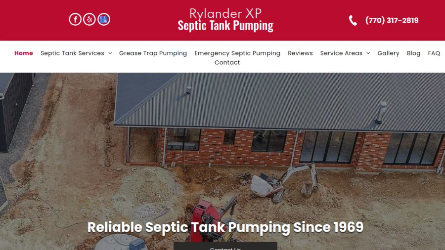 Screenshot of the Rylander X.P. website
