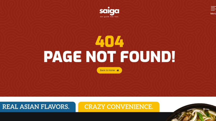 Saiga Foods website