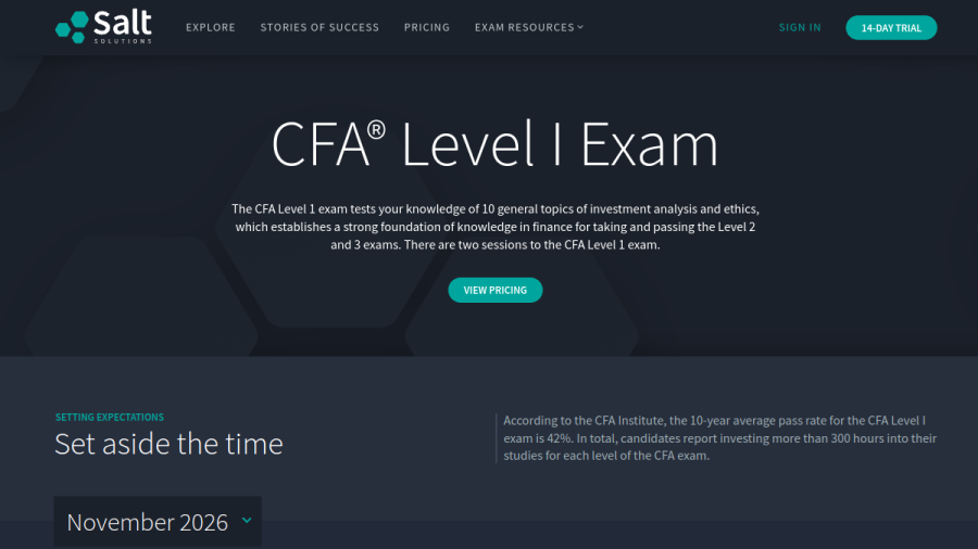 Screenshot of the Salt Solutions website