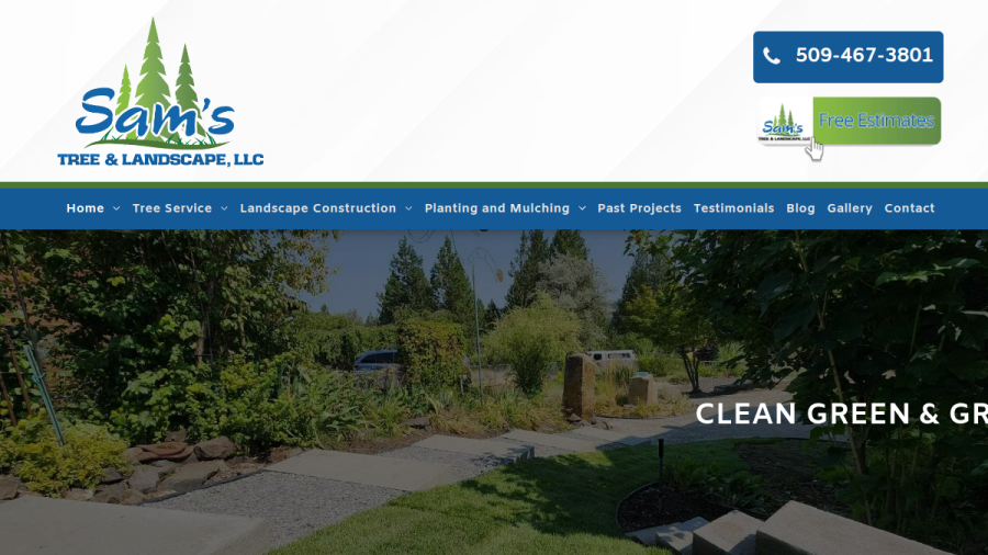 Sam's Tree & Landscape, LLC website