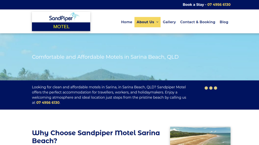 Sandpiper Motel website