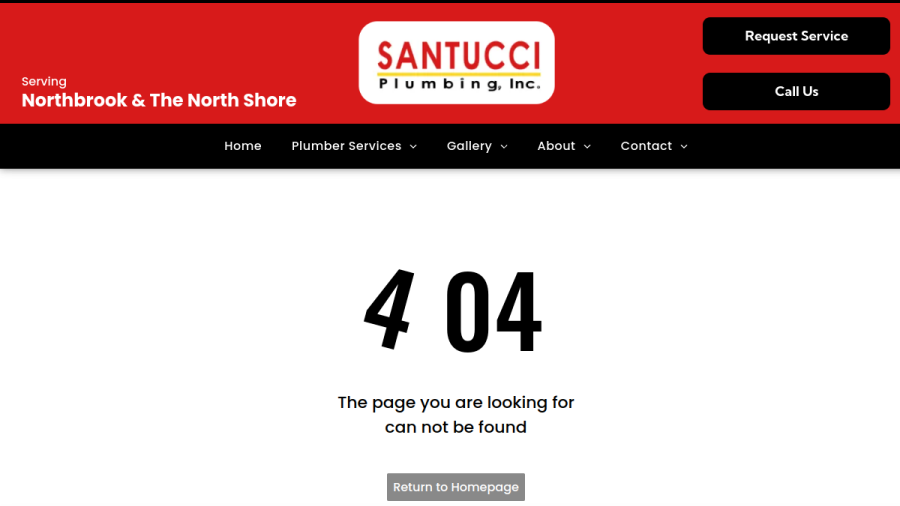 Santucci Plumbing website