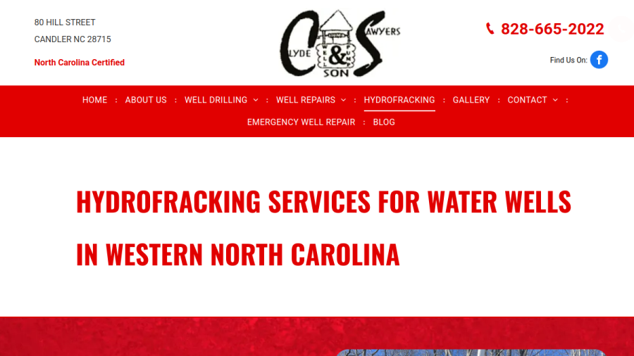 Clyde Sawyer & Son Well Drilling website
