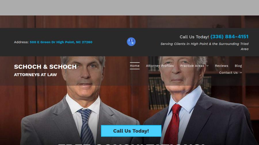 Screenshot of the Schoch & Schoch website