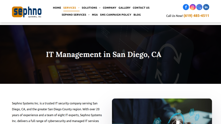 Sephno Systems Inc website