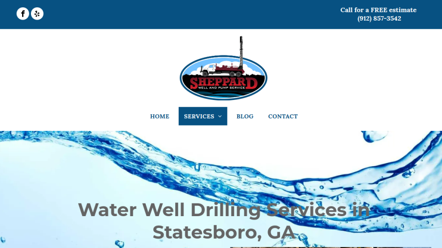 Sheppard's Well & Pump Services website