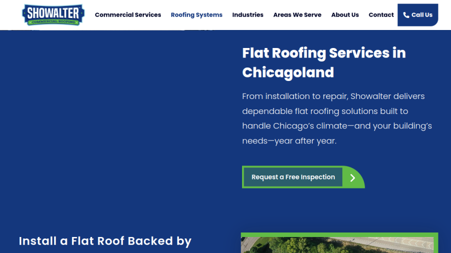 Showalter Roofing Service website