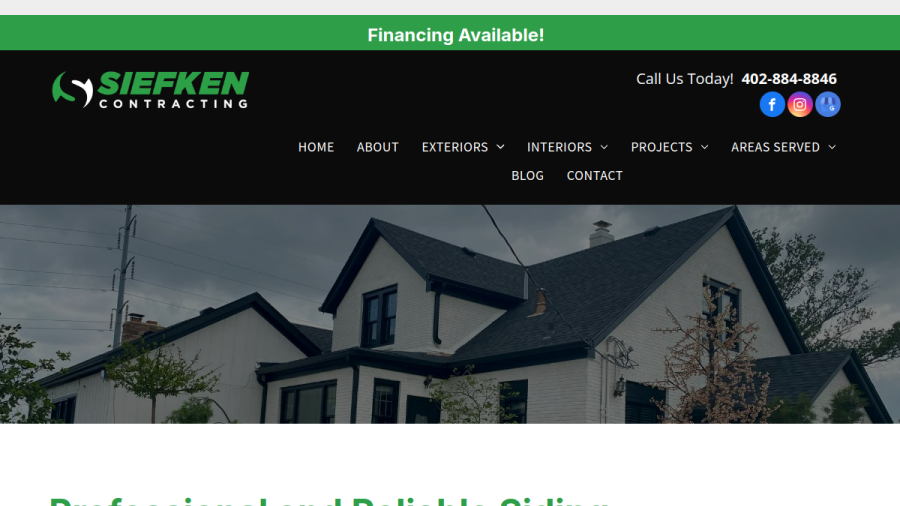 Siefken Contracting website