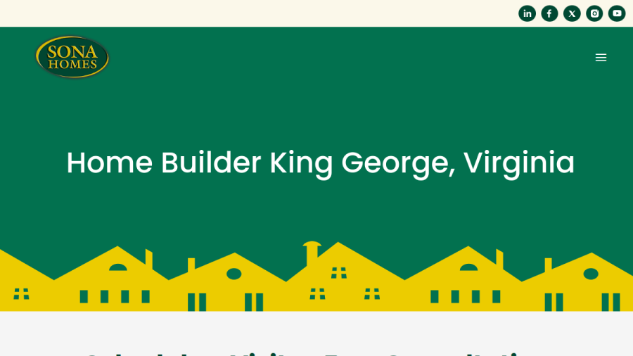Sona Homes website