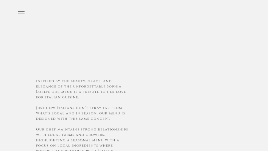 Screenshot of the Sophia & Spritz website