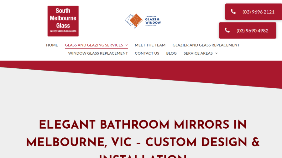 South Melbourne Glass website