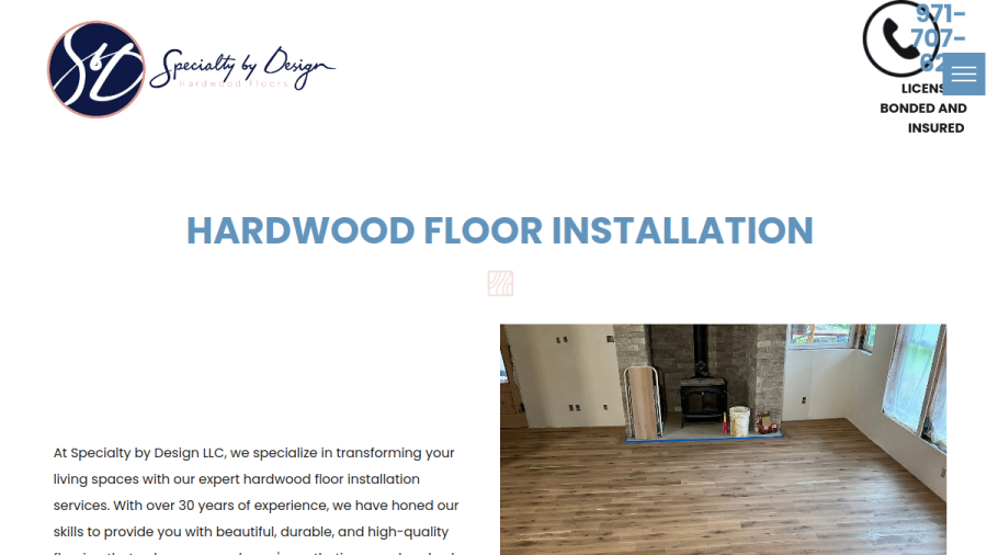 Specialty by Design LLC website