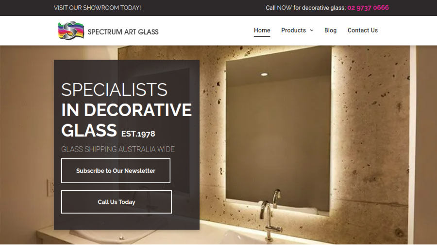 Spectrum Art Glass website