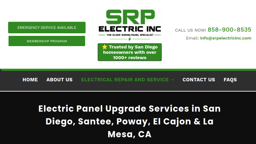 SRP Electric Inc. website
