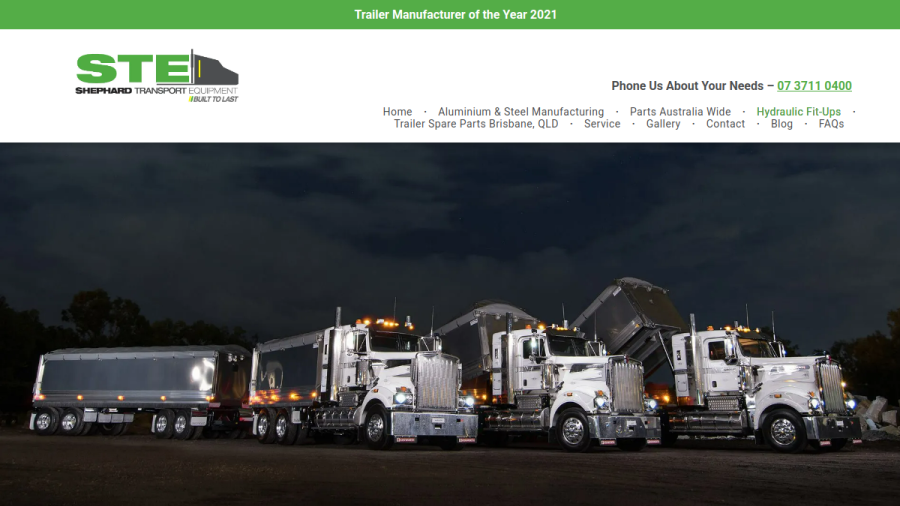 Shephard Transport Equipment website