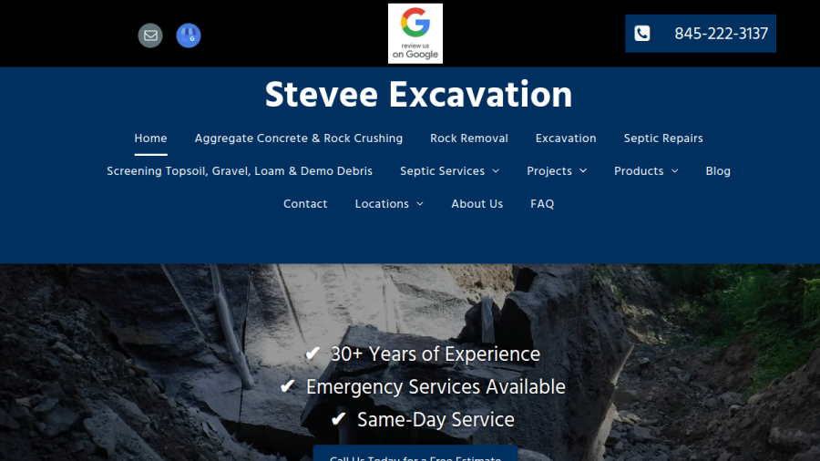 Stevee Excavation website