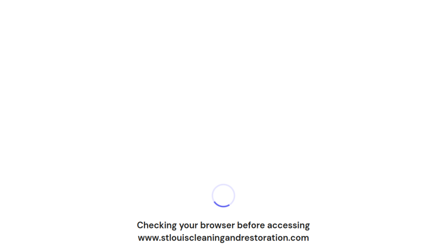 Screenshot of the St. Louis Cleaning and Restoration website