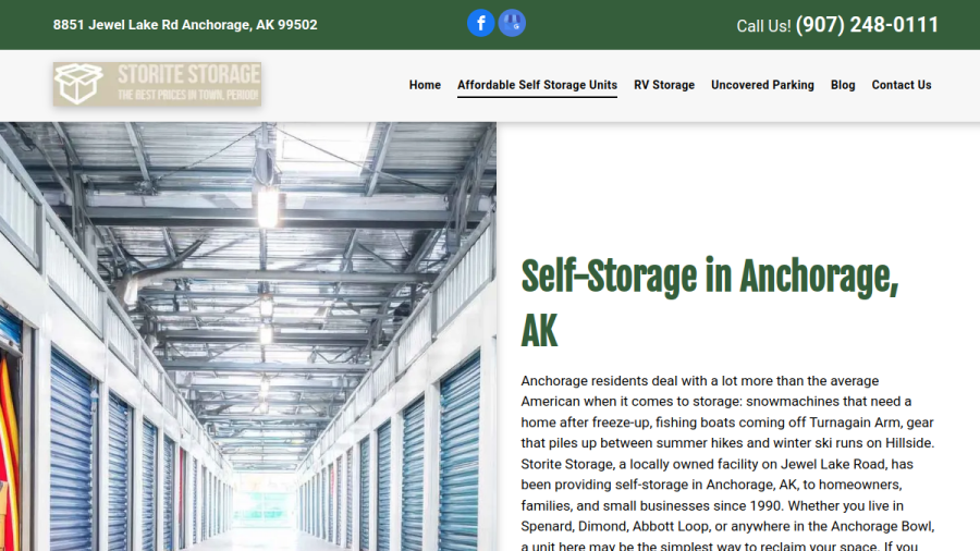 Storite Storage website