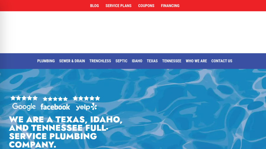 Straight Shooter Plumbing and Rooter website