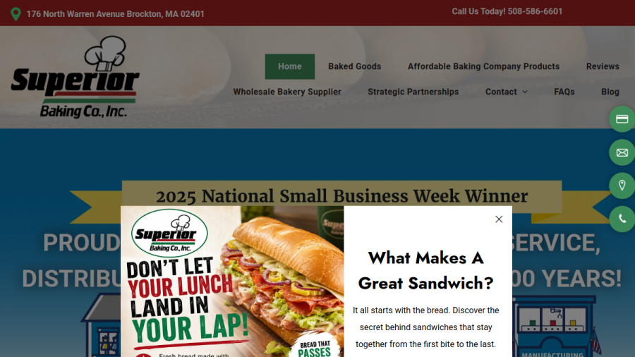 Superior Baking Co Inc website