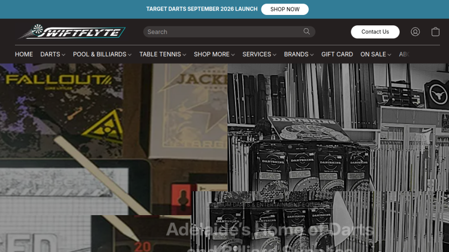 Screenshot of the Swiftflyte website
