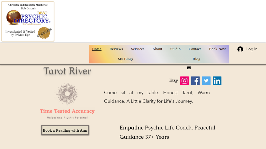 Tarot River website