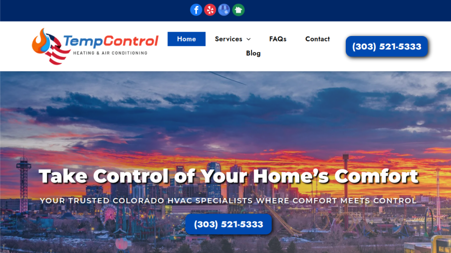 Tempcontrol Heating & Air Conditioning website