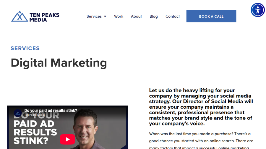 Ten Peaks Media website