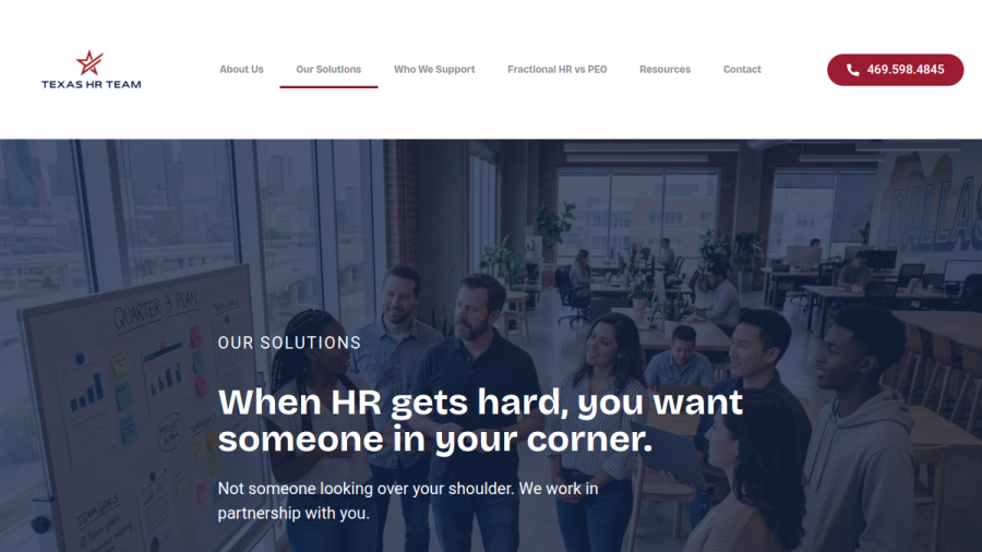 Texas HR Team website