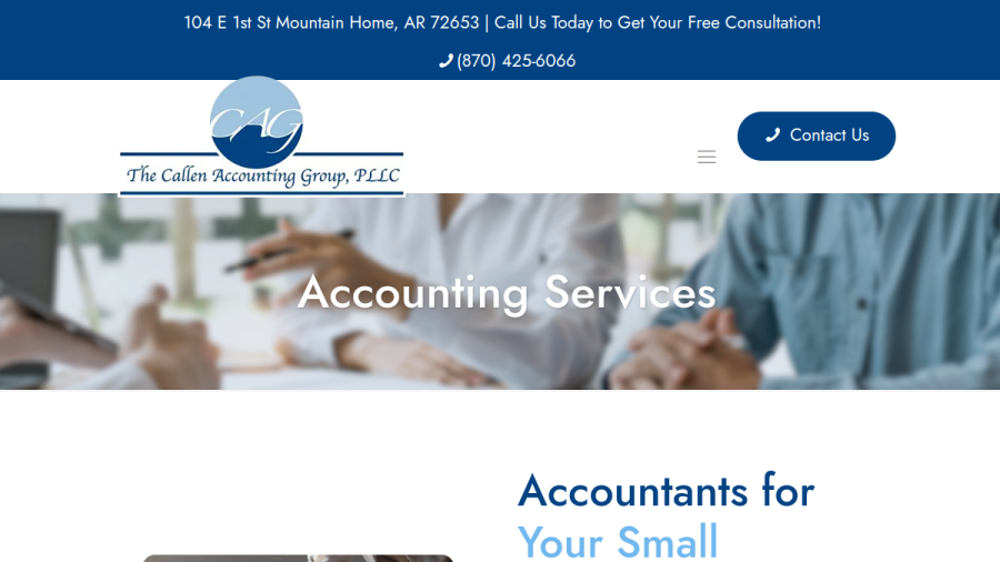 The Callen Accounting Group, PLLC website