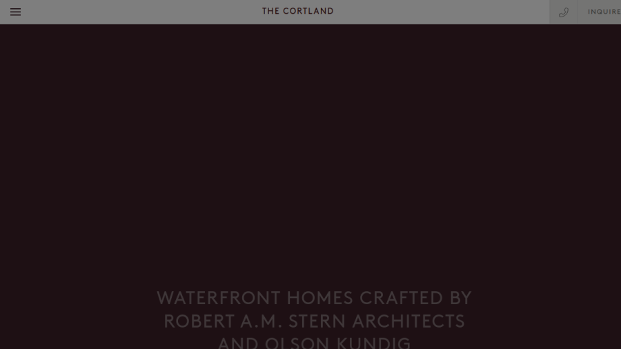 The Cortland Condominium website