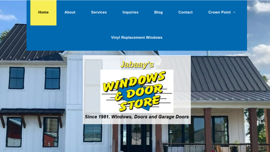 Jabaay's Windows & Door Store website