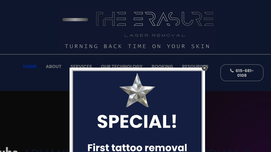 The Erasure website