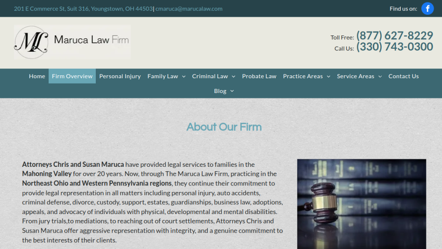 Maruca Law website