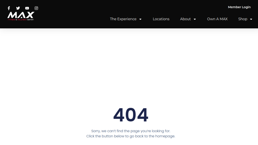 Screenshot of the THE MAX Challenge Of  Howell, NJ website