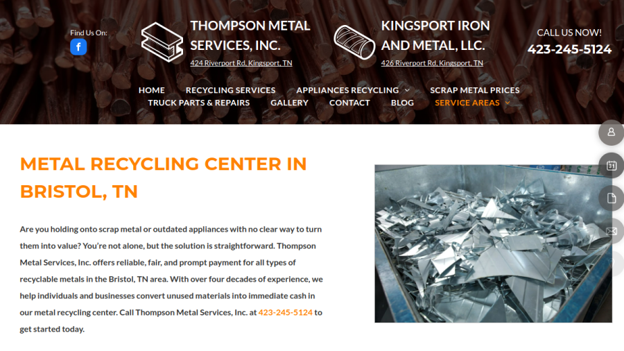 Thompson Metal Services, Inc. website