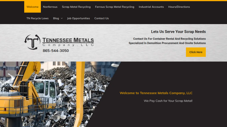 Tennessee Metals LLC website