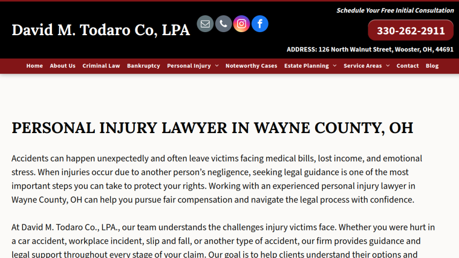 David M. Todaro Co., LPA website