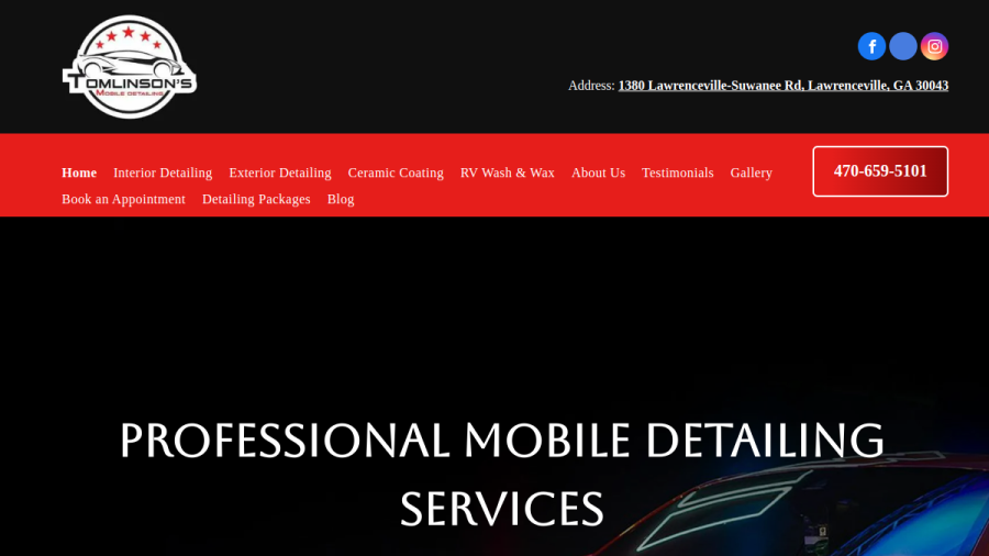 Tomlinson's Mobile Detailing,Tinting And Wraps LLC website
