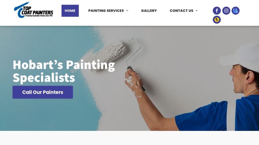 Top Coat Painters website