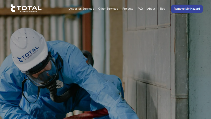Total Asbestos Services website