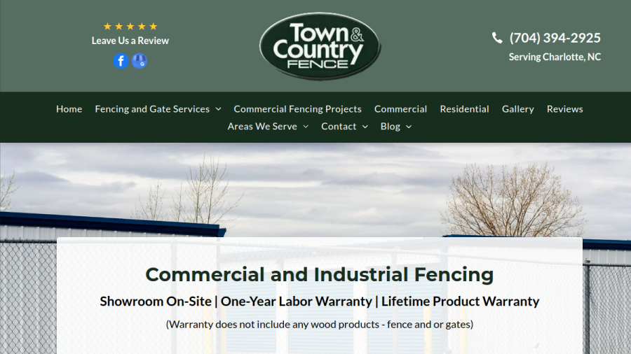 Town & Country Fence website
