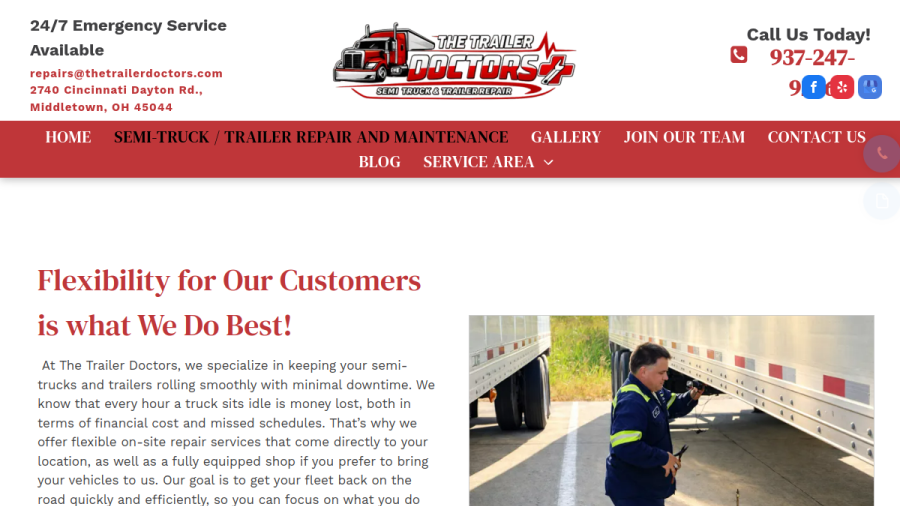 The Trailer Doctors website