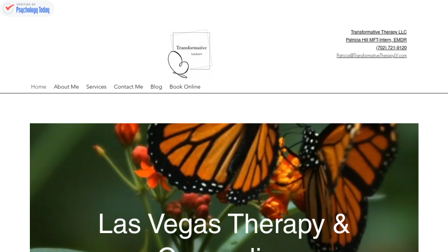 Transformative Therapy LLC website screenshot