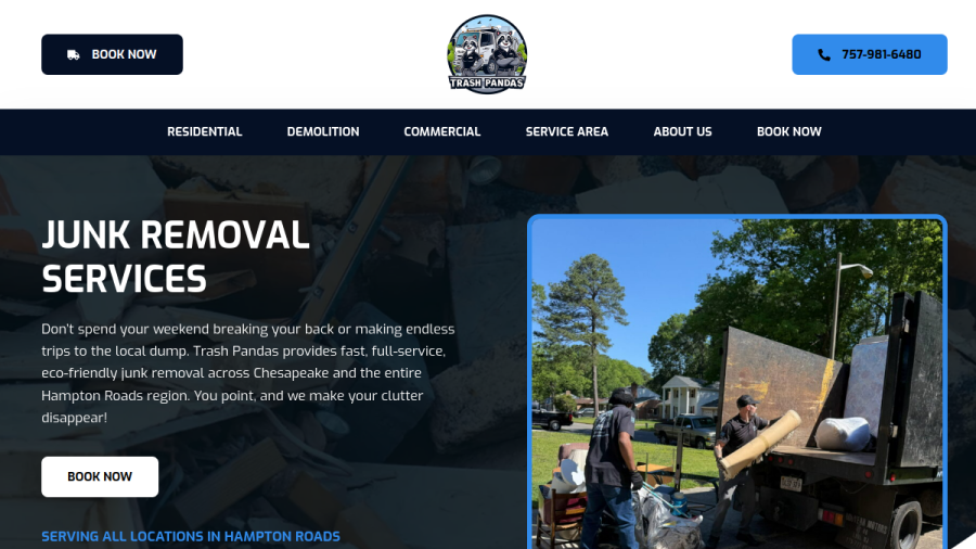 Trash Pandas website