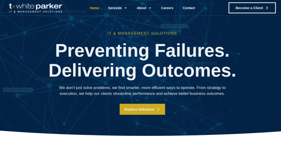 T. White Parker Associates website screenshot